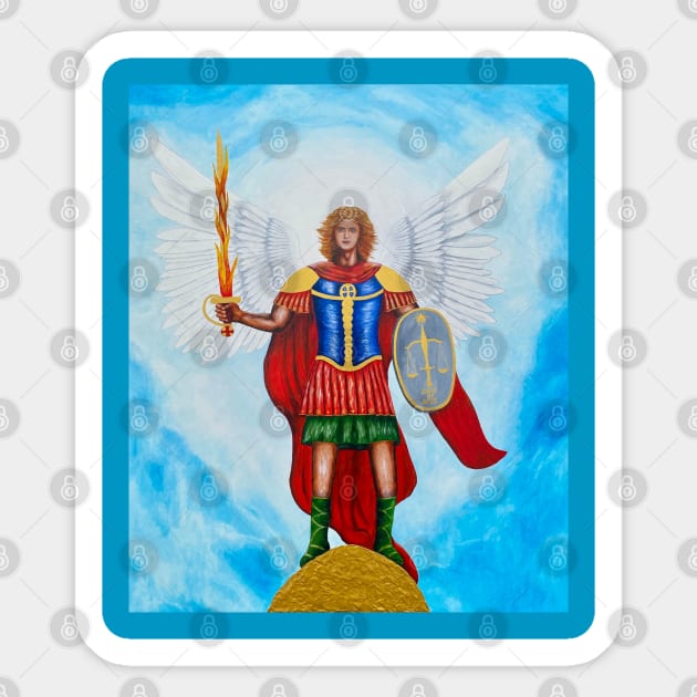 Archangel Michael Sticker by wernerszendi